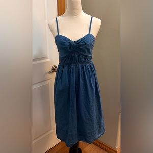 J. Crew Denim Strappy MIDI Dress